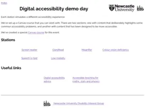 main image for Accessibility demo day