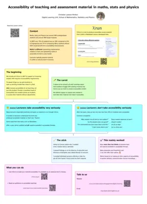 main image for Improving accessibility of teaching and assessment material in maths, stats and physics