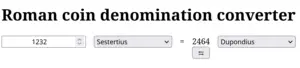 main image for Roman coin converter