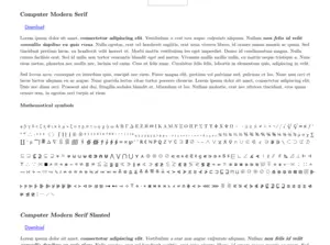 main image for Using Computer Modern on the web